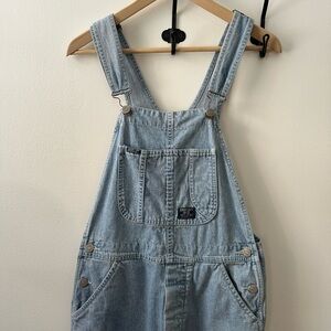 Vintage Unisex Light Blue Denim Jeans Tall Overalls